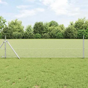 Plot Plotový sloupek. Stříbrná 25 x 0,4 m (13 mm síť) Ocel Stříbrná3352938