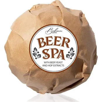 Koupelová sůl Beer Spa pivní pěnivá a šumivá koule do koupele 100 g