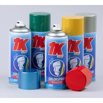 Barva ve spreji Opravný lakový sprej pro lodní motor Mercury - černý