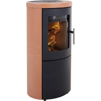 Krbová kamna HETA Scan-line 800 šedý lak a kompletní obklad keramika