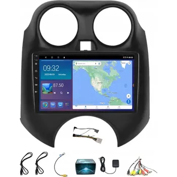 Autorádio AUTORÁDIO S GPS NAVIGACÍ NISSAN MICRA 2010-2017 WIFI CARPLAY USB 2GB 64GB