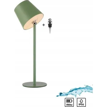 Lampička Stolní lampa PAUL NEUHAUS zelená akumulátorová moderní 2,5 W