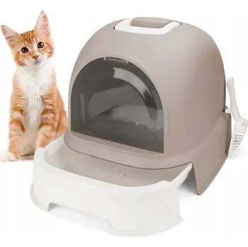 Toaleta pro kočku Nobleza krytá kočičí toaleta 52 cm x 42 cm x 38,5 cm