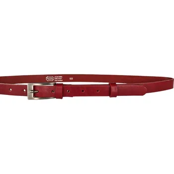 Opasek PENNY BELTS Kožený opasek 20-184-93 červený - 95 cm