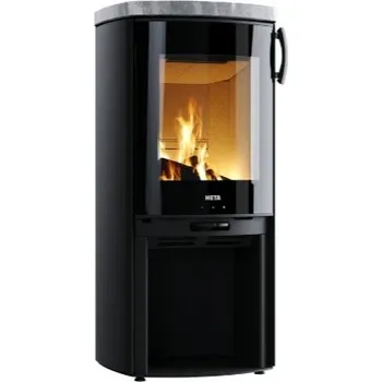 Krbová kamna HETA Icon-Line Moderna šedý lak a horní deska mastek