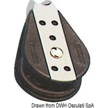 Pojezdové kolečko Kladka s kuličkovým ložiskem, 1 kladka, pevná hlava, 6x22 mm