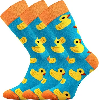 Pánské ponožky Veselé pánské ponožky Lonka Depate Sólo motiv kačenky Velikost: 47-50 (32-34)