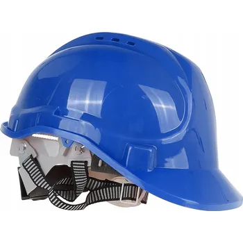 Pracovní přilba OCHRANNÁ PŘILBA MODRÁ BOZP STAVEBNÍ HELMA NASTAVITELNÁ