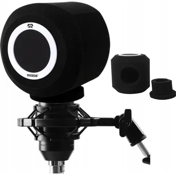 Mikrofon MOZOS PS-4 KULOVÝ PĚNOVÝ POP FILTR PRO MIKROFON A AKUSTICKÁ KABINA