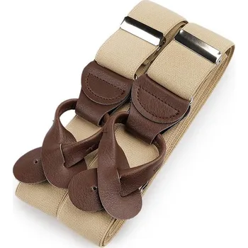 Kšandy Šle pánské široké 3,5 cm délka 120 cm typ Y - 30 béžová světlá