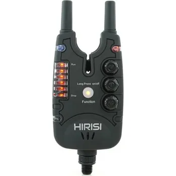 Rybářský prut Signalizátor záběru ryb s LED světlem Nastavitelná hlasitost tón citlivost Zvukový hlásič pohybu vlasce Hirisi B150
