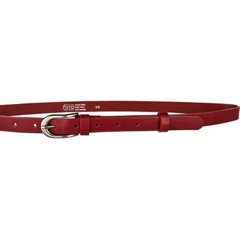 Opasek PENNY BELTS Kožený opasek 20-186-93 červený - 90 cm