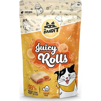 Pamlsek pro kočku Pochoutky pro kočky, masové pamlsky s žloutkem Mr. Bandit Juicy Rolls 40 g