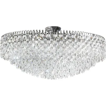 Stropní svítidlo půlkruhová zdobená krystaly do obýváku nad stůl BURANO