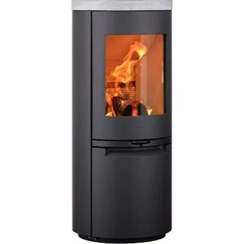 Krbová kamna HETA Scan-line 900 šedý lak a horní deska mastek