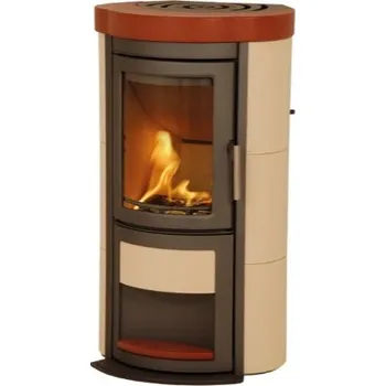 Krbová kamna HETA Scan-line Napoli keramika černý lak a keramika