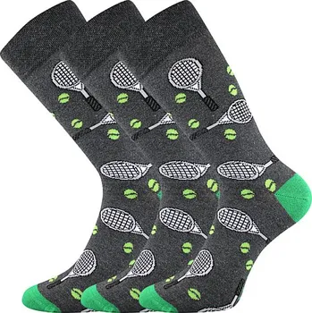 Pánské ponožky Lonka Depate Sólo veselé ponožky motiv tenis Velikost: 47-50 (32-34)