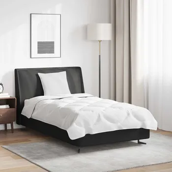 Povlečení Sada přikrývek s polštářem 2 pcs Bílá Mikrovlákno Bílá3376819