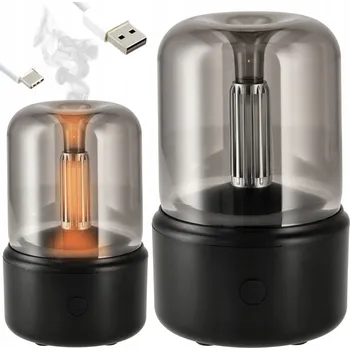 Zvlhčovač vzduchu Zvlhčovač Vzduchu Difuzér s vůní a USB kabelem 120 ml LED Aromaterapie