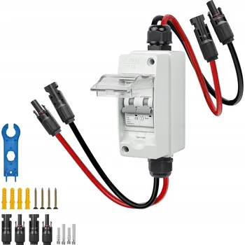Bezpečnostní kamera ODPOJOVAČ PV SOLÁRNÍ MINIATURNÍ VYPNÍNAČ DC 500V 32A ODPOJOVAČ