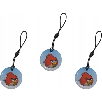 Přívěsek Na Klíče 3 kusy - Angry Birds TAG ID T5577 125kHz