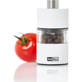 Kuchyňský mlýnek Ruční mlýnek Adhoc kovový 10 g bezbarvý, bílý, černý, červený, stříbrný