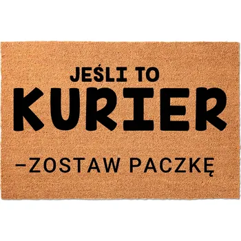 Rohožka KOKOSOVÁ ROHOŽKA PŘED DVEŘE S VTIPNÝM NÁPISEM | NECHTE BALÍČEK ZDE