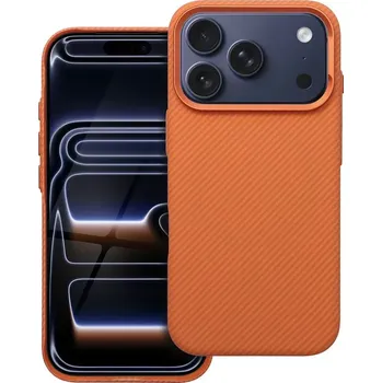 Pouzdro na mobilní telefon Pouzdro CASE Kevlar MagSafe pro iPhone 17 Pro Max - Kosmicky oranžové
