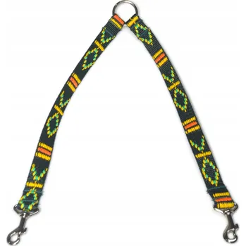 Vodítko pro psa Rozdvojka vodítka pro střední psy, indiánský vzor, 20 mm / 40 cm
