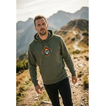 Pánská mikina TATLAND PÁNSKÁ MIKINA MOUNTAINS, Zelená M