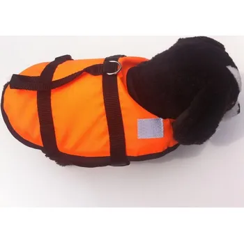 Obleček pro psa Plovací vesta pro psa - signální oranžová L