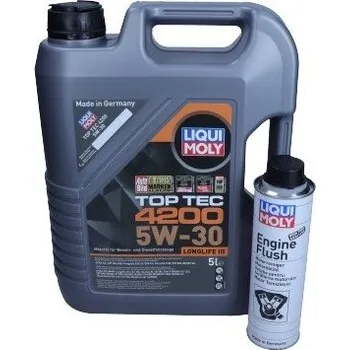 Motorový olej Olej Liqui Moly 5W30 5L Top Tec 4200 + LM2640 / 229.51 / 504.00 507.00 / vstřikovač čerpadla / DPF LM8973 LIQUI MOLY