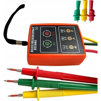 IP kamera MĚŘIČ SLEDU FÁZÍ, TESTER ROTACE FÁZÍ, FÁZOMĚR 3F SM852B 60V - 600V