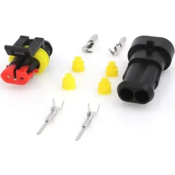 Elektrický konektor vodotěsný, tzv. štekr, dvoukontaktový, 2P/1,5 - ASTA A-SSC215/1