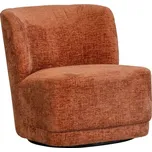 Oranžové sametové křeslo Atty – WOOOD ID_1606080