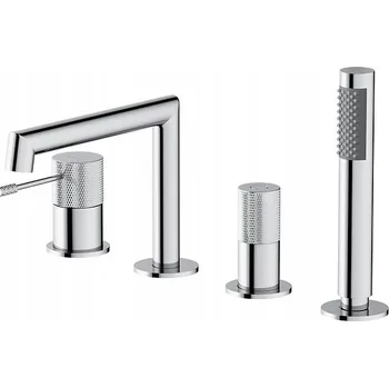 Vodovodní baterie Vanová baterie páková, montáž na okraj vany, Cersanit, stříbrná