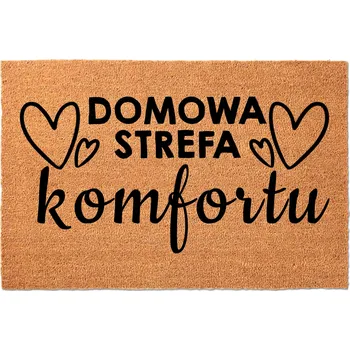 Rohožka KOKOSOVÁ ROHOŽKA PŘED DVEŘE - ZÓNA POHODLÍ - VTIPNÁ ROHOŽKA S HUMOREM