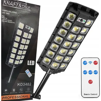 Venkovní osvětlení Pouliční lampa Kraft&Dele 2500 W 20000 lm, bateriové a solární napájení