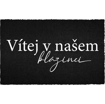 Rohožka Kokosová rohožka černá vstupní do domu | Dárek Naše Šílenství