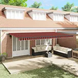 Plátno pro markýzu s oranžová a hnědá 600 × 300 cm Polyester Oranžová 3331596