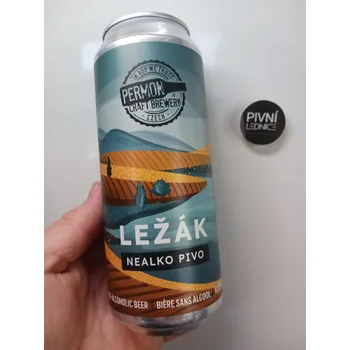 Pivo Permon Ležák Nealko 0,5% 0,5l