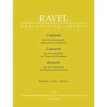 Maurice Ravel: Concerto for the Left Hand (noty, partitura)