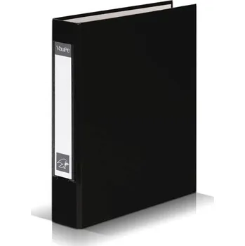 KANCELÁŘSKÝ POŘADAČ A5 40MM 4 KROUŽKY ČERNÝ ÚZKÝ KOVÁNÍ PAPÍROVÝ ŠKOLNÍ