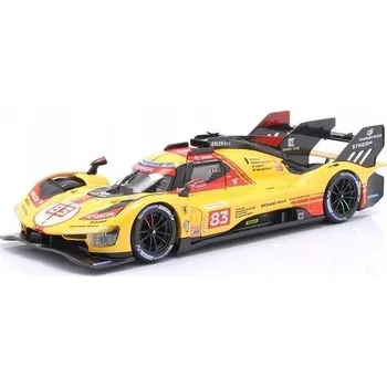 autíčko Osobní auto Bburago Ferrari 499P žluté, měřítko 1:24