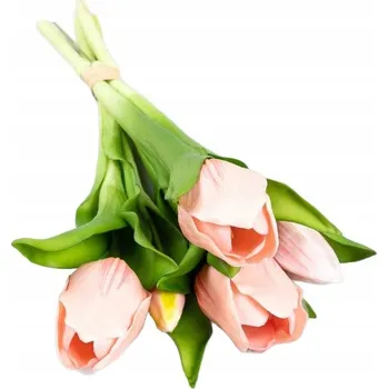 Bytová dekorace Kytice květin LITEN, růžové tulipány , 31 cm HOMLA