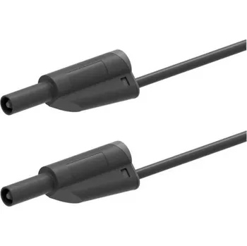 Revizní přístroj Illko P2111 - Stohovatelný propojovací vodič, délka 0,25 m, černý