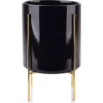Květináč Květináč 29 x 30 cm keramický černý