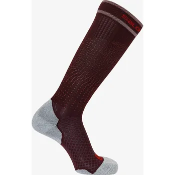 Pánské ponožky SALOMON vysoké PONOŽKY COOLPRESSION KOMPRESNÍ pro běžce reflexní prvky 45-47