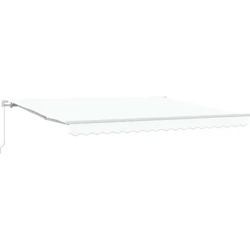 Markýza Budsorovatelné zastřešení Bílá 400 × 300 cm Polyester a hliník Bílá3330623
