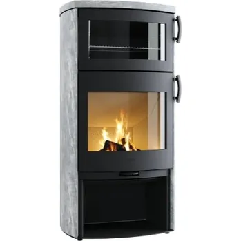 Krbová kamna HETA Icon-Line Eclipse XL B mastek šedý lak